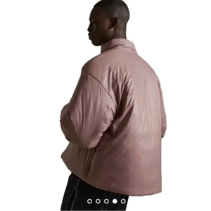 Standard Cloth Mauve Size Medium Channel-less Puffer Jacket Boxy Oversized…